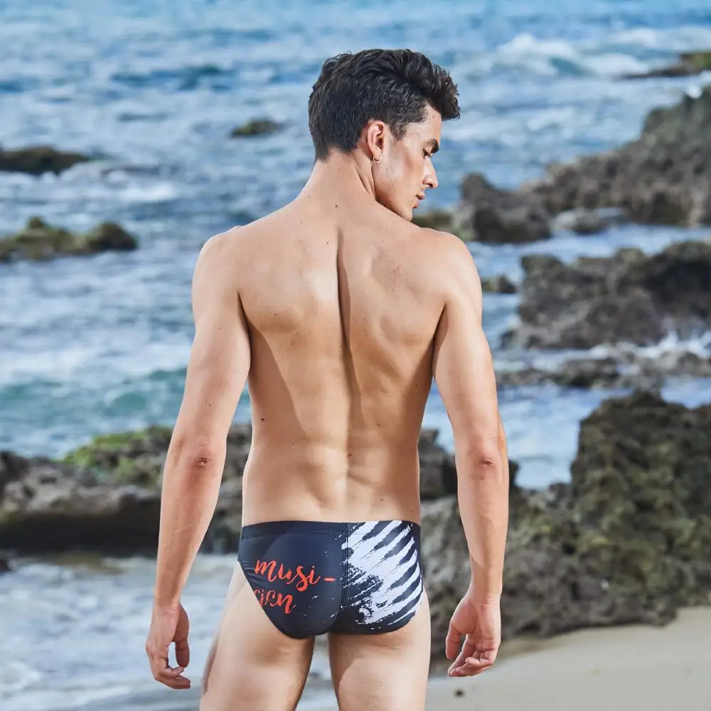Sexy beach wear fashion swim briefs quick dry swimsuits
