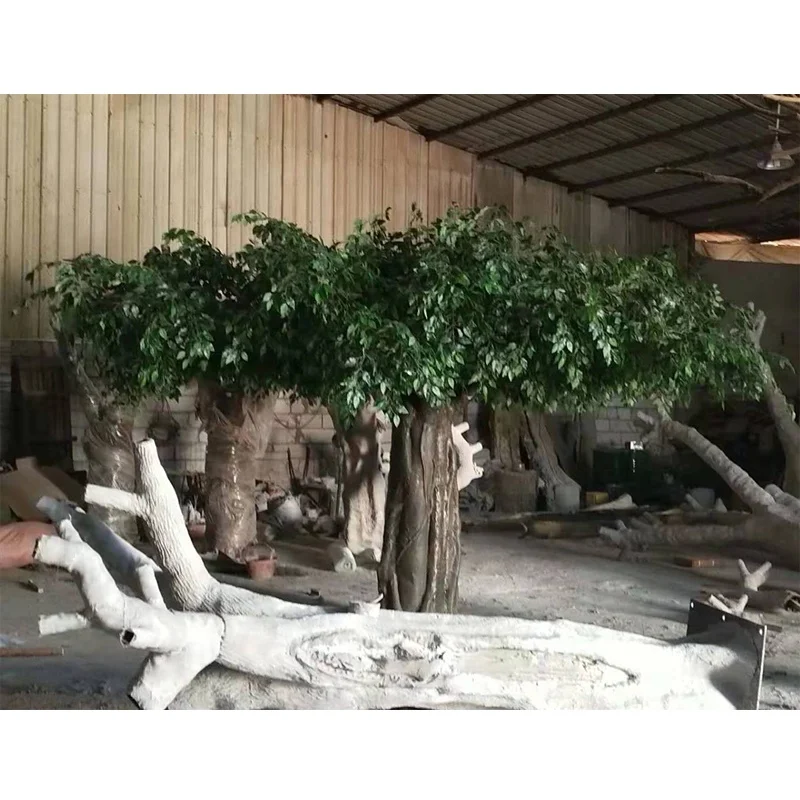 Factory Outlet 300cm height artificial decorative banyan tree , high quality cheap price artificial banyan / ficus tree