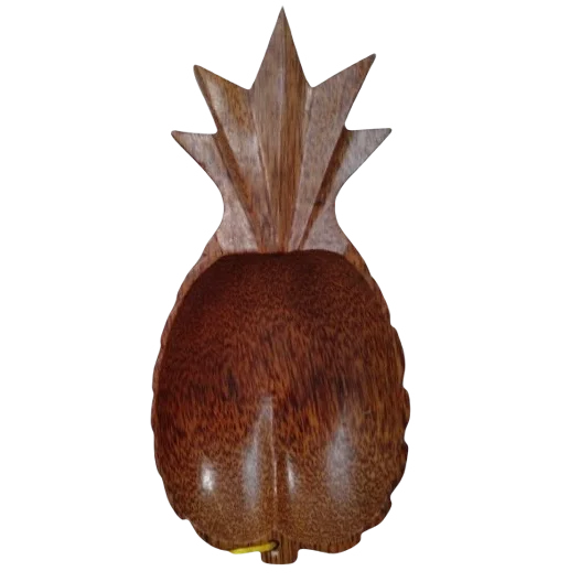 2021 Baby Wooden Plate Pineapple Coconut Wood Dish Bamboo Plate Baby