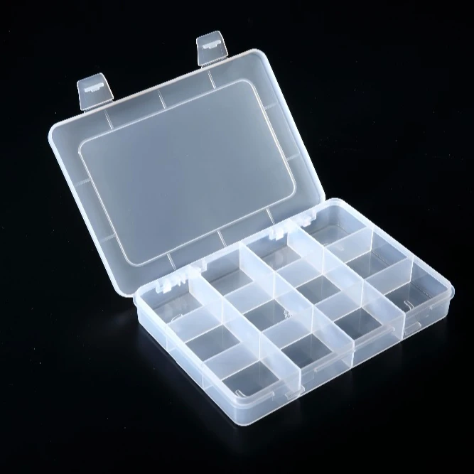 18 решеток пластиковая коробка для хранения Контейнеры Коробки и ящики с крышками