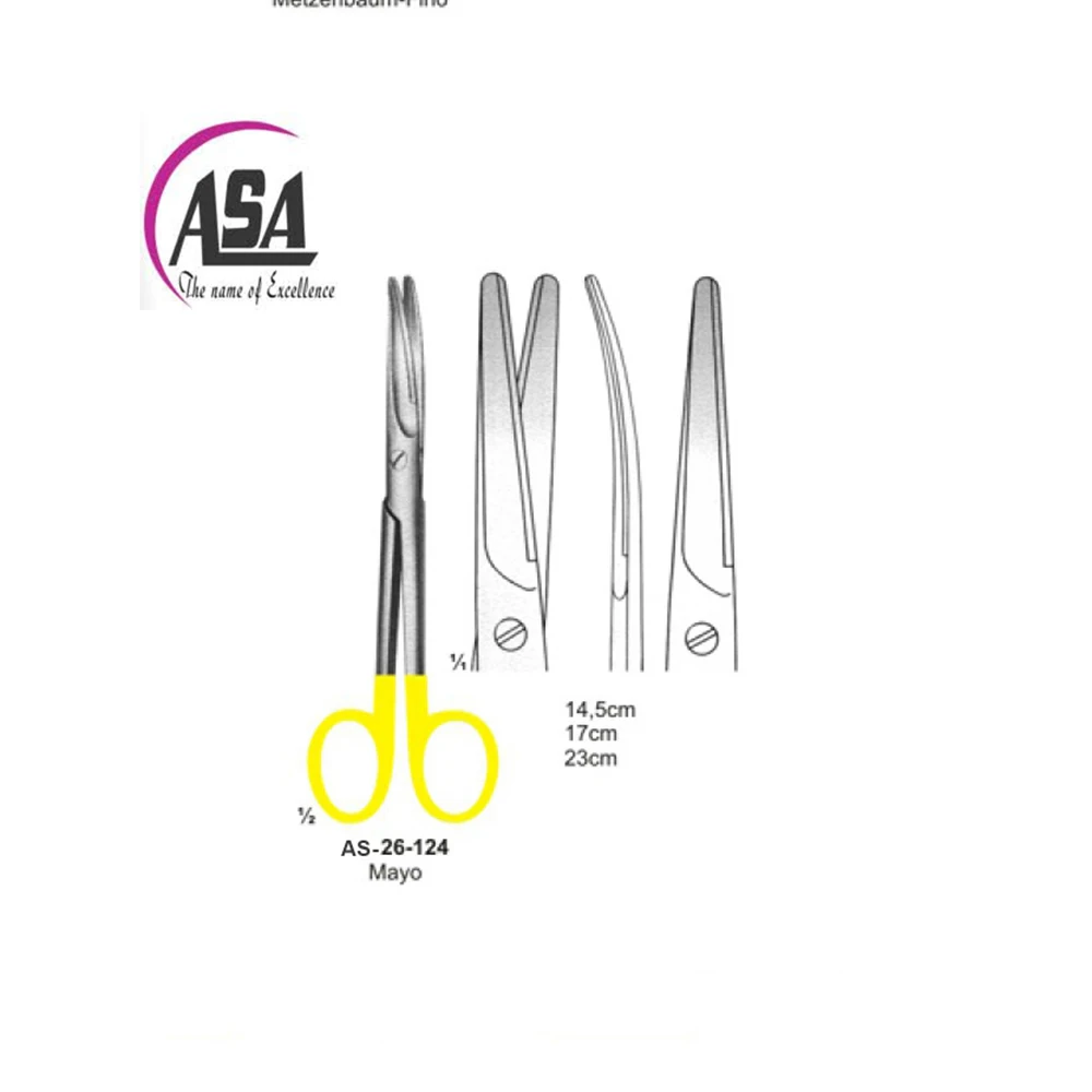 Metzenbaum Scissor 14.5cm 17cm 23cm size stainless steel Metzenbaum Scissor