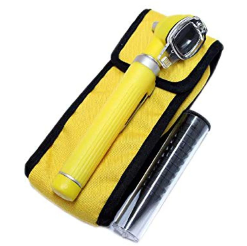 OTOSCOPE MINI FIBER OPTIC YELLOW COLOR POCKET MEDICAL ENT DIAGNOSTIC OTOLOGIST SURGICAL MEDICAL DIAGNOSTIC       MGI-17