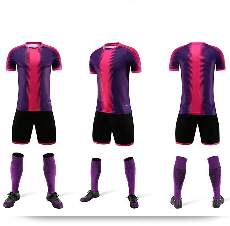 Wholesale Custom Sublimation Soccer Uniform Breathable High Quality Training Soccer Wear Men Football Jerseys With Pockets