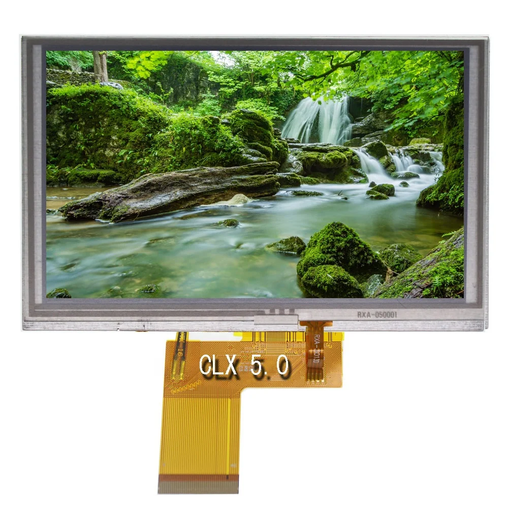 
with Resistance touch panel 5 inch TFT RGB 480X272 40pin lcd display screen module 