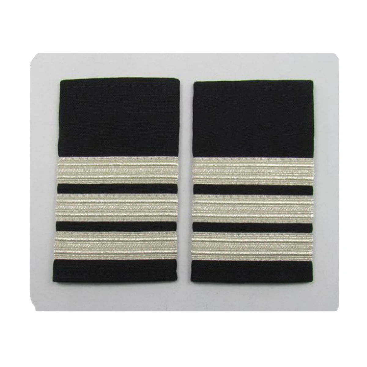 Pilot Epaulettes First Officer Epaulette 3 Silver