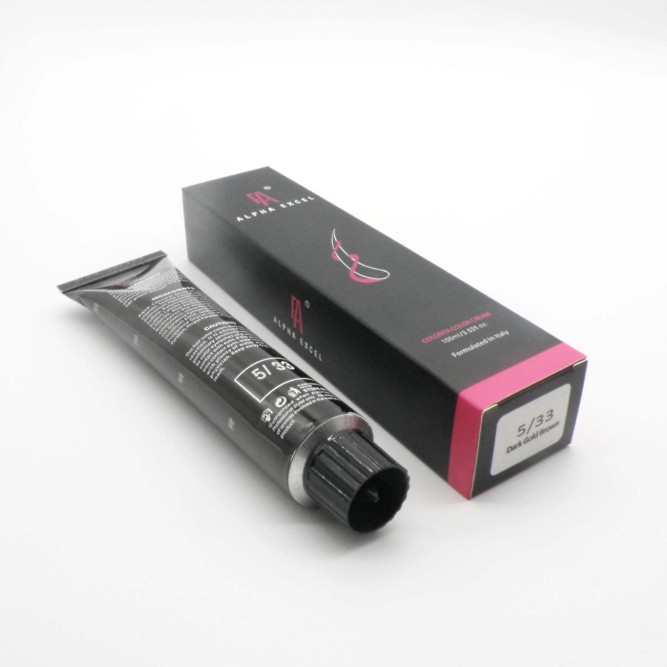  Профессиональная краска для волос крем темно-золотистый коричневый естественный цвет итальянская формула