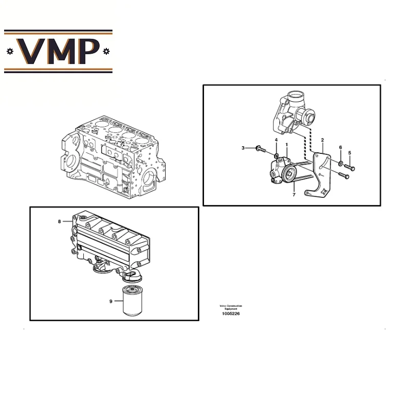 Топливный насос VOE20726084 для колесных погрузчиков L60E L70E L90E L110E - VMP