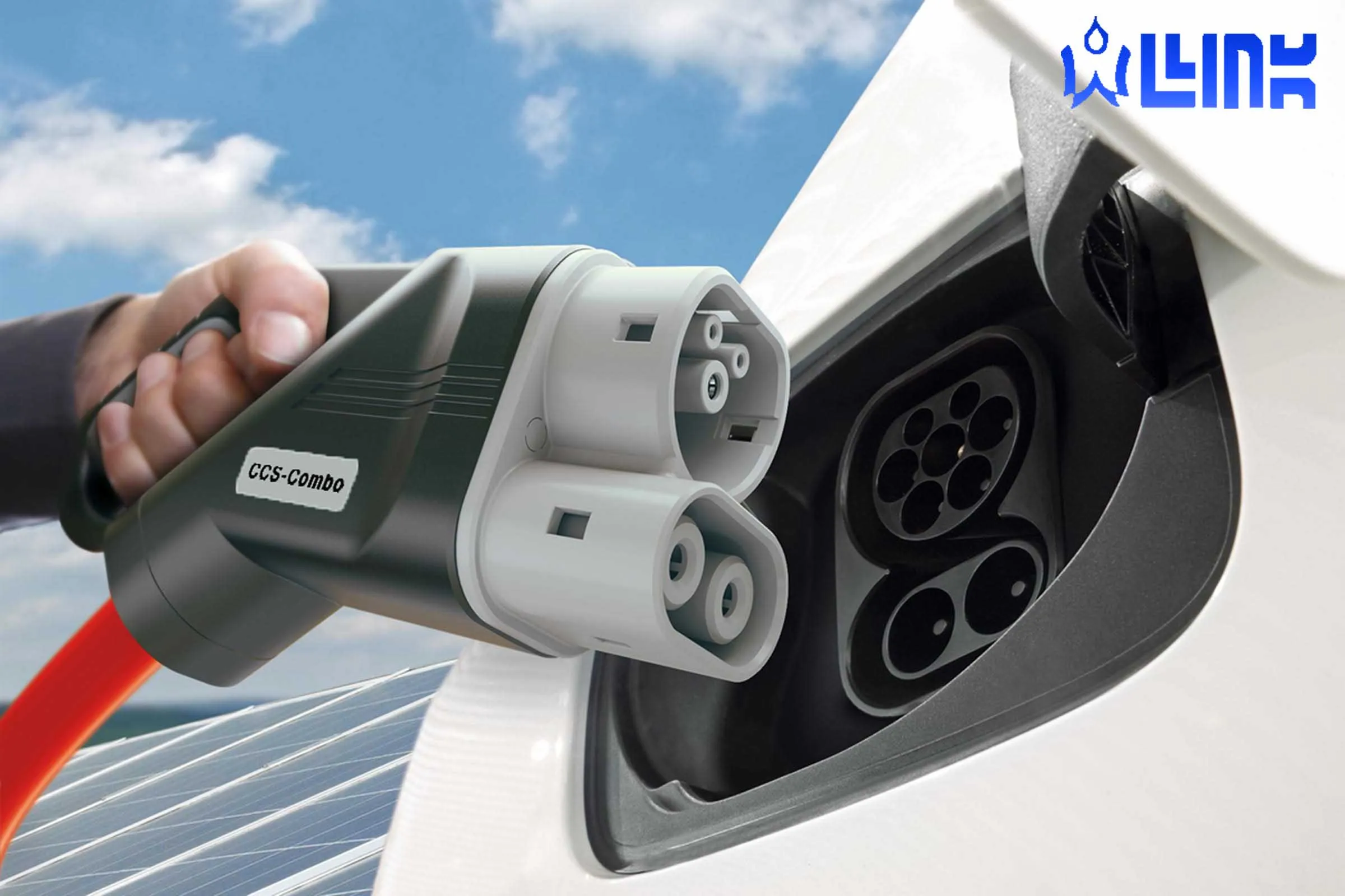 Адаптер зарядного устройства OLINK от поставщика Ccs2 к CCS1/ CCS Combo 2 1 адаптер EV для адаптера