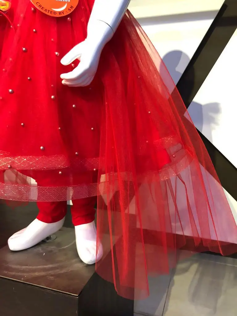 Hand Work Party work dress kids choice butterfly fancy design party wear dress