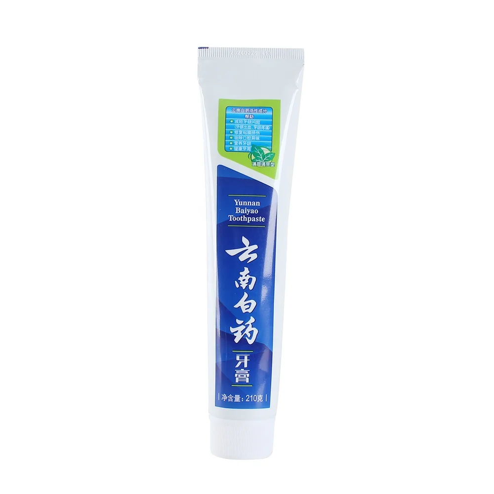 Зубная паста Yunnan Baiyao со вкусом мяты и блеском для отбеливания