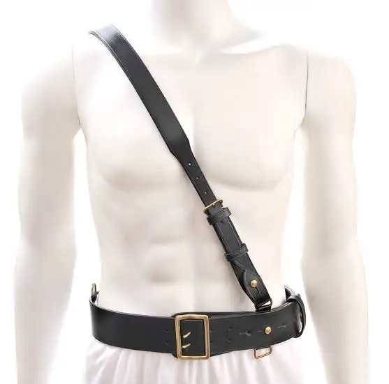 
sambrowne duty belt /sword frog and cross strap belt 