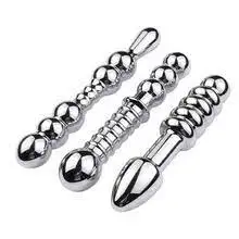 Hot Selling Bondage Adult Toys Steel Anal Dildos Balls Ended