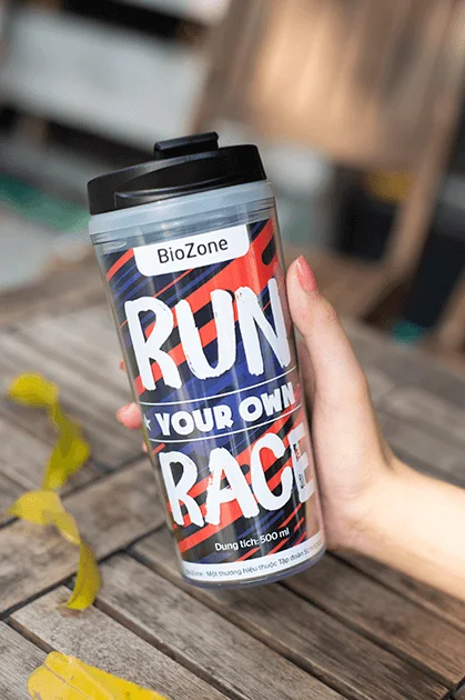 High quality Plastic Thermal Bottle 500ml Black KB-WA500PO (BioZone) Wholesale Made in Viet Nam