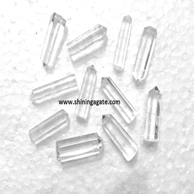 Кристальные точки, кварцевые кристаллы, одноконечные карандаши, оптовая продажа, Кристальные маленькие карандаши с драгоценным камнем