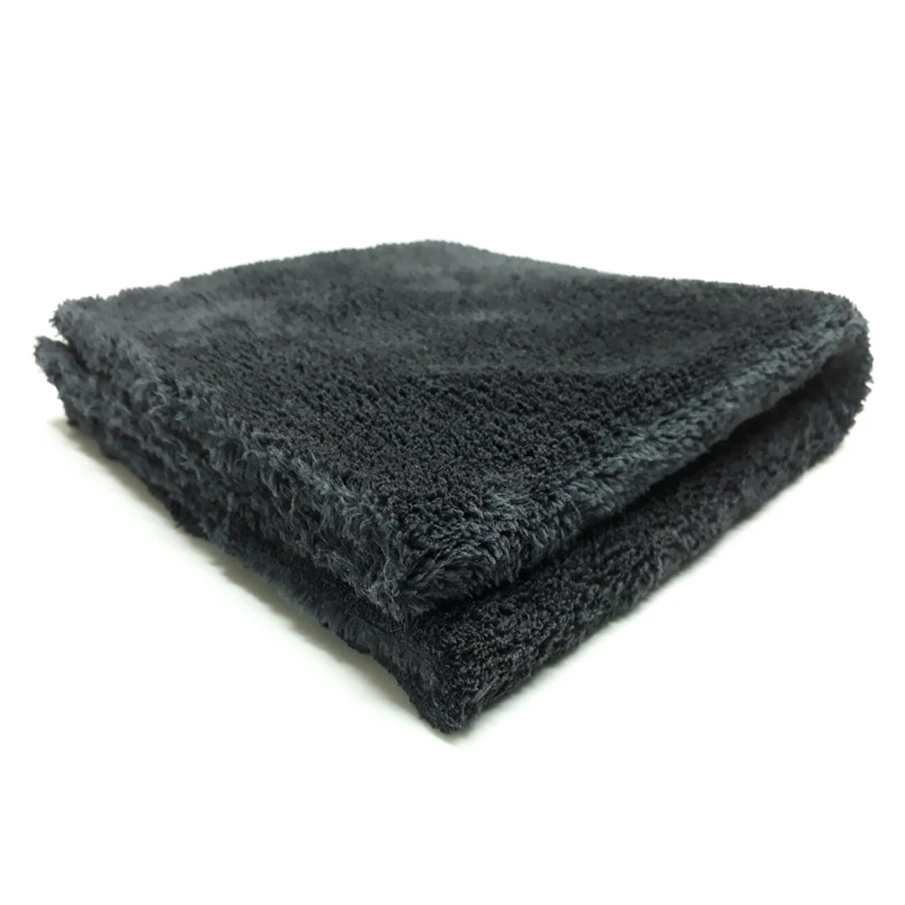 Microfiber Car Buffing Towel Made in Korea Plush coral 500gsm ultrasonic cutting or knife cutting and tumble