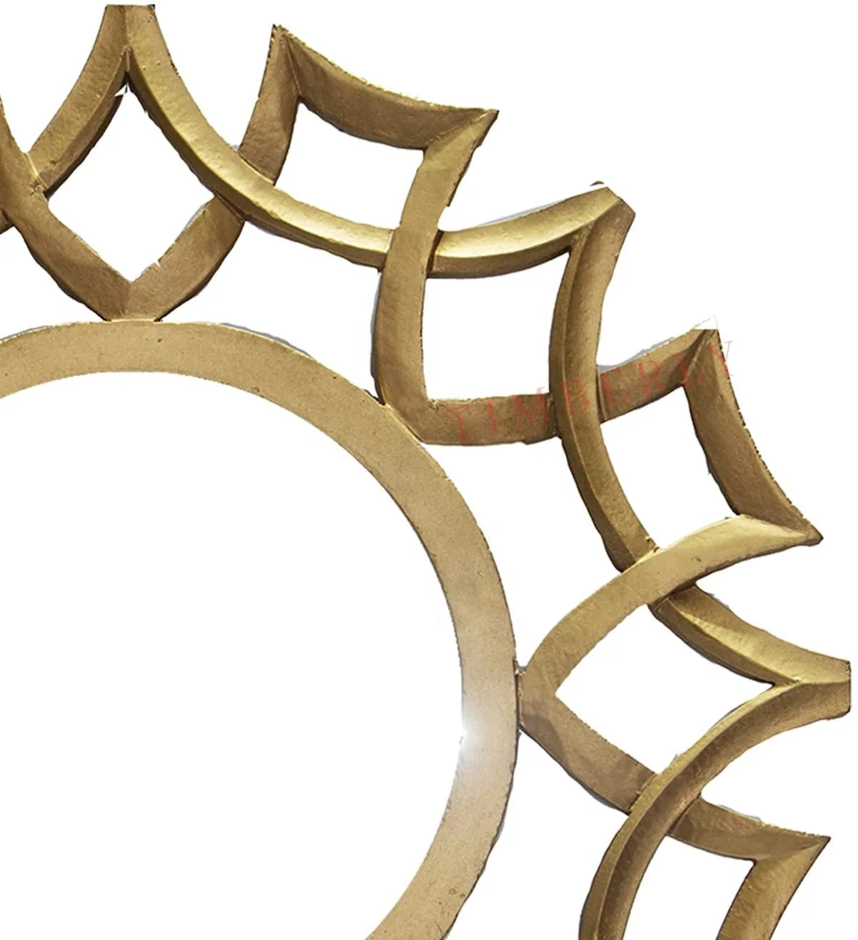 Antique Handcrafted Wooden Wall Hanging Mirror To Decorate Your Dressing Room With An Elegant Designed Wooden Frame 24*24 inches