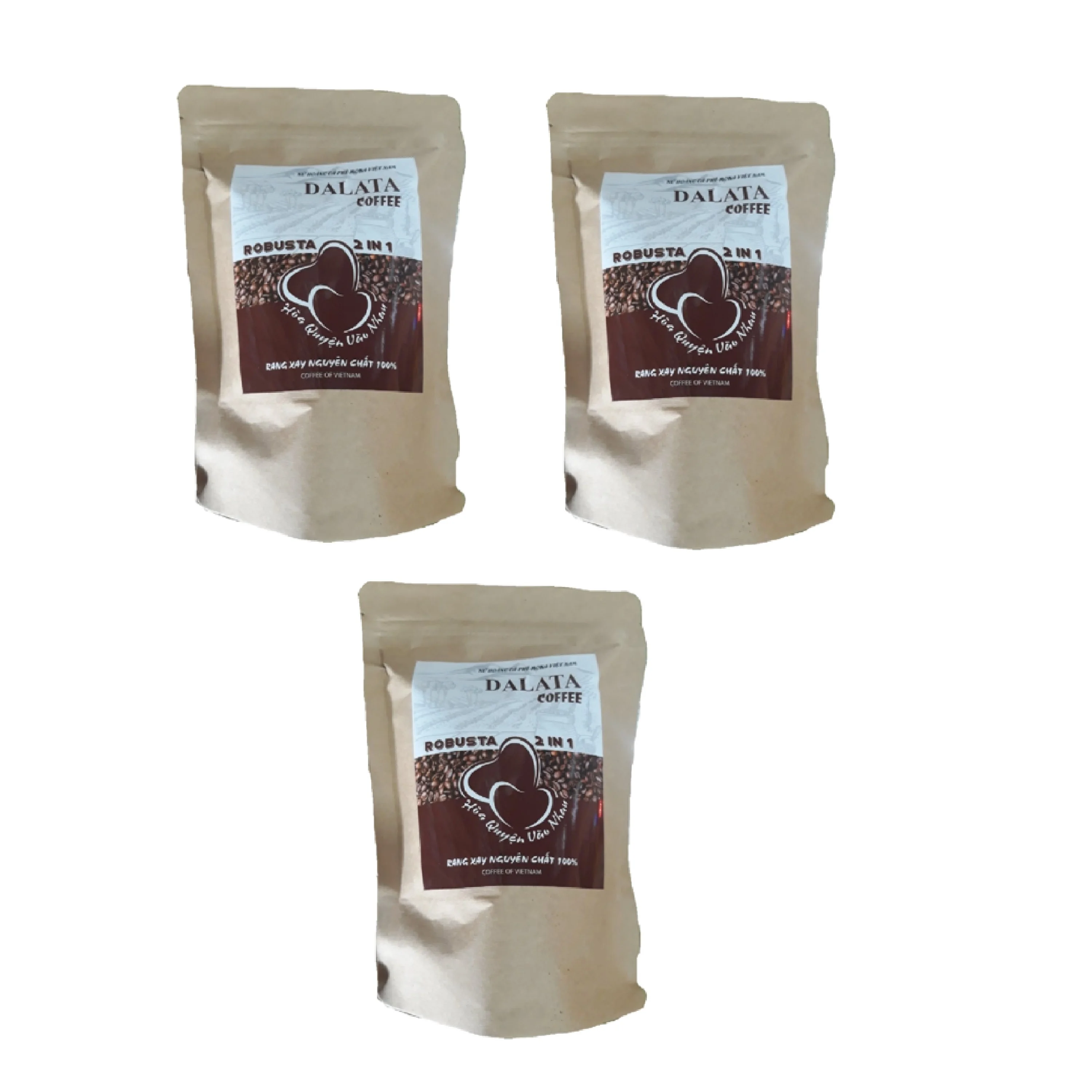 100% Pure Roasted Robusta 2 in 1 Moka Premium Coffee Powder Healthy Organic Made In Vietnam High Quality Trustworthy Export