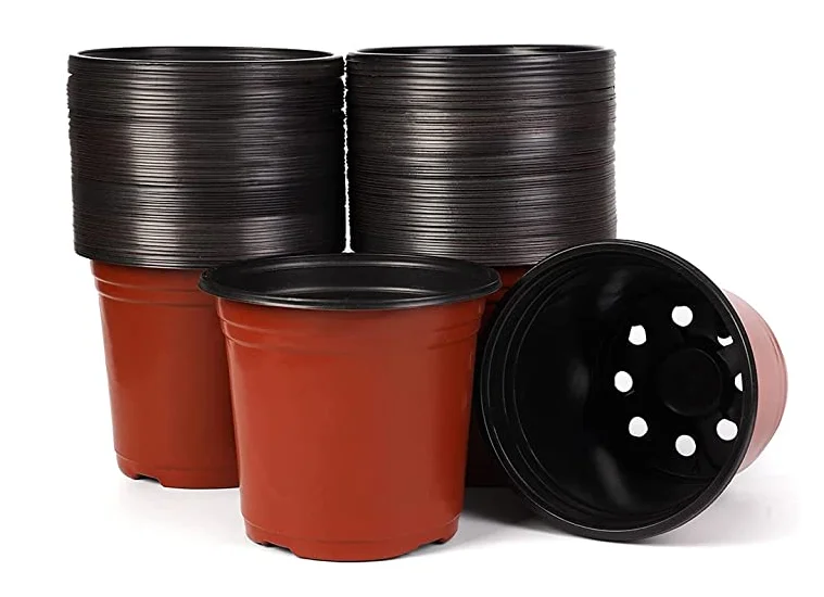 Small And Big Sizes Plastic Plant Pots Flower Containers For Seeding Starting Planter Garden Office