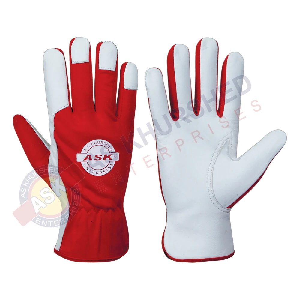 Sheepskin Leather Work Gloves Hand Protection Leather Safety Driver Assembly Industrial Gloves