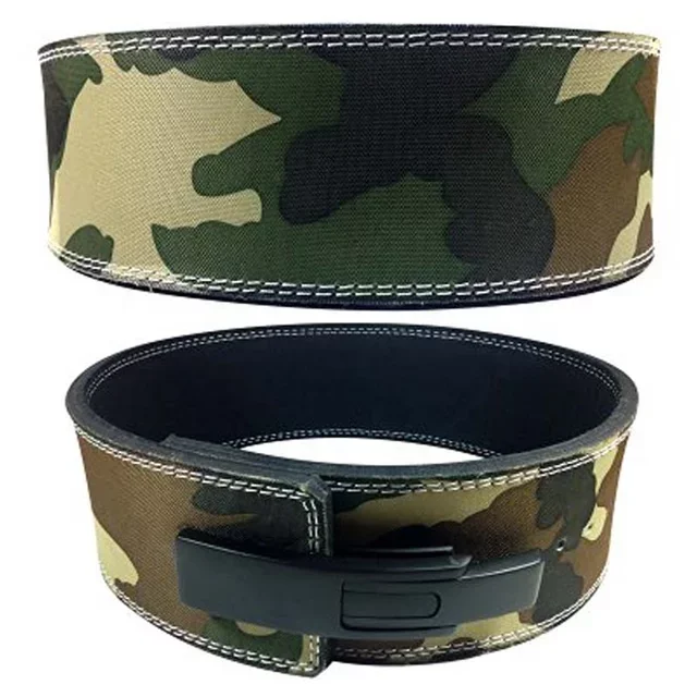 Wholesale camouflage fitness weight lifting lever belt
