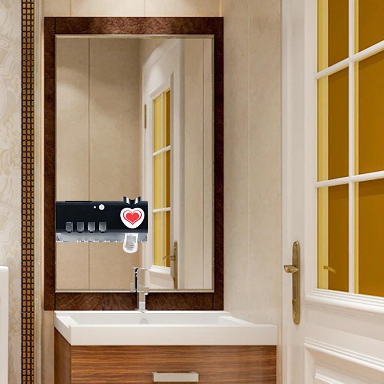 Disinfection 99.99% Sterilization Rateportable UV Toothbrush Sterilizer With Toothpaste Squeezer Holder