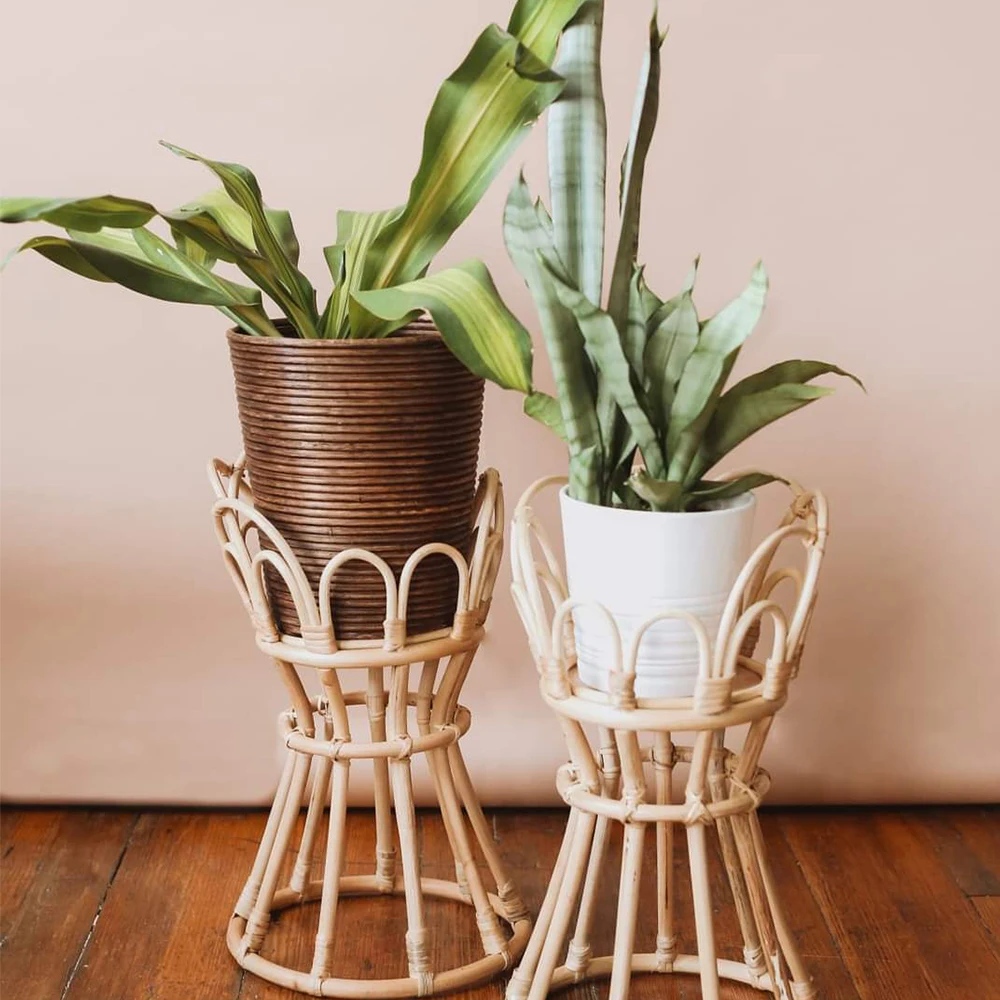 Eco Friendly Handmade Rustic Decoration Rattan Craft pots and planters Manufacturer in Vietnam