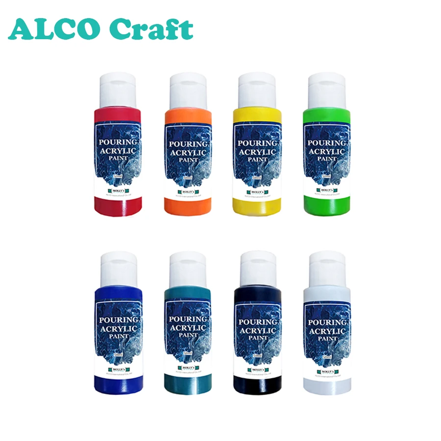 
50ml pouring acrylic paint for art and craft 