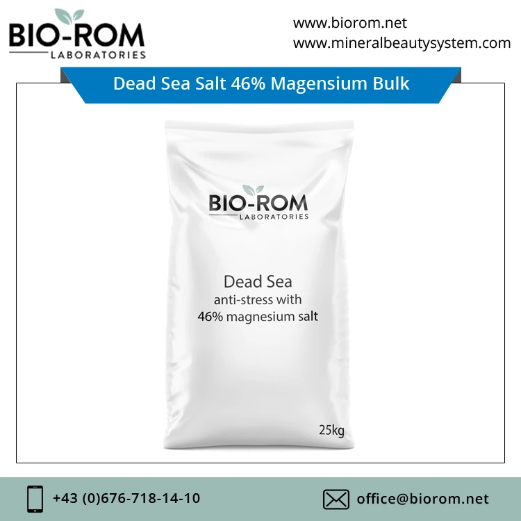 Bulk Supplier Selling Organic Dead Sea Bath Salt 46% Magnesium for Global Buyers