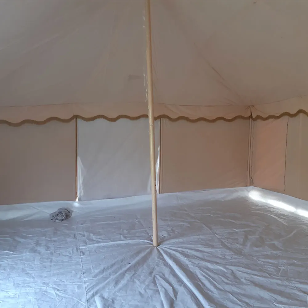 Hot sale khaki Deluxe Tent PVC coated canvas dome relief tent large Wholesale Custom Made Khaki Deluxe Tent