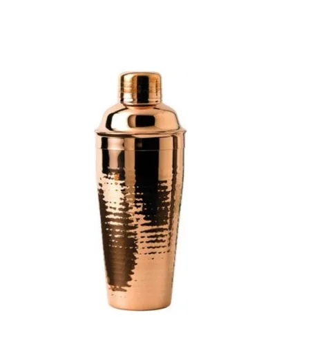 Stainless steel single gift cocktail bar shakers bartender rose gold cocktail weighted shaker for customized size
