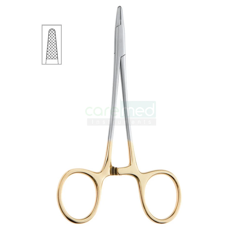 Медицинские инструменты хирургические держатели игл Derf держатель с вольфрамовым карбидом Размер 12 см | Ограненные