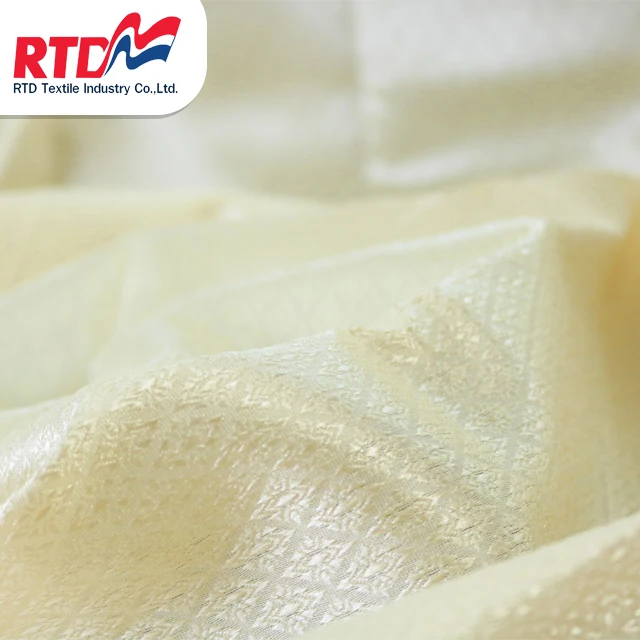 Традиционная тайская ткань RTD премиум-класса для традиционной тайской формы юбки бежевого цвета RJ1024