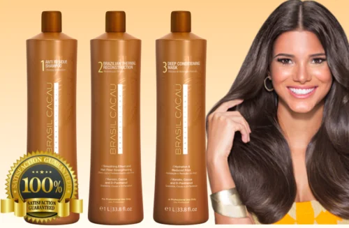 Сглаживающий набор для выдувания Cadiveu Brazil Cacau 3 продукта 1 л/33 fl.oz