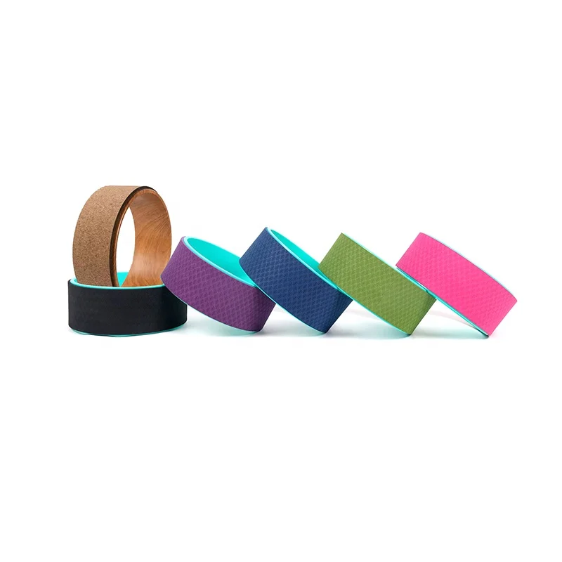 Customize  TPE+ABS Yoga Wheel 33cm Fitness Backbend Roller Dharma  Strong Waterproof Exercise wheel