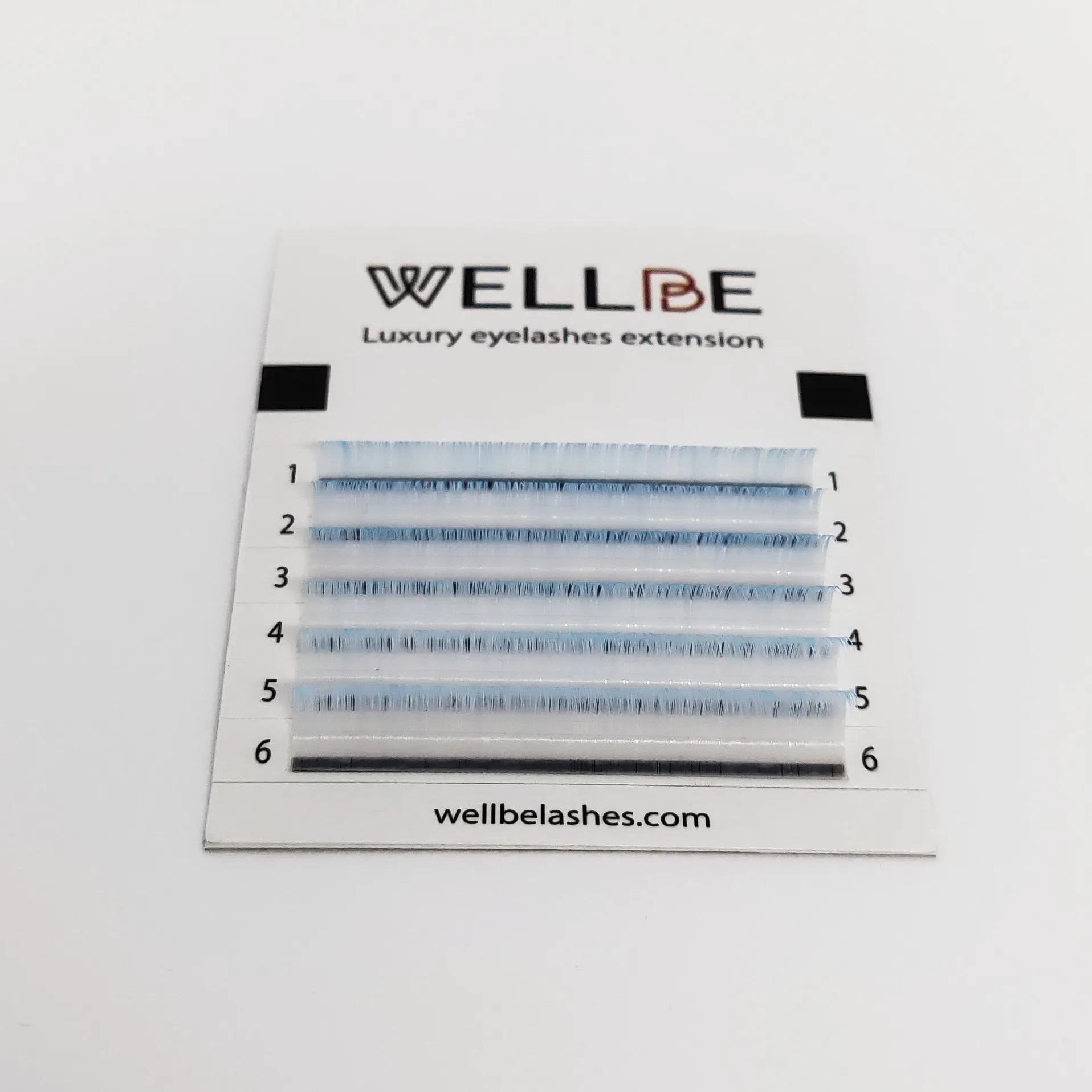 Ocean Blue оптом красочные Премиум корейские мягкие синтетические легко веерообразные ресницы для наращивания