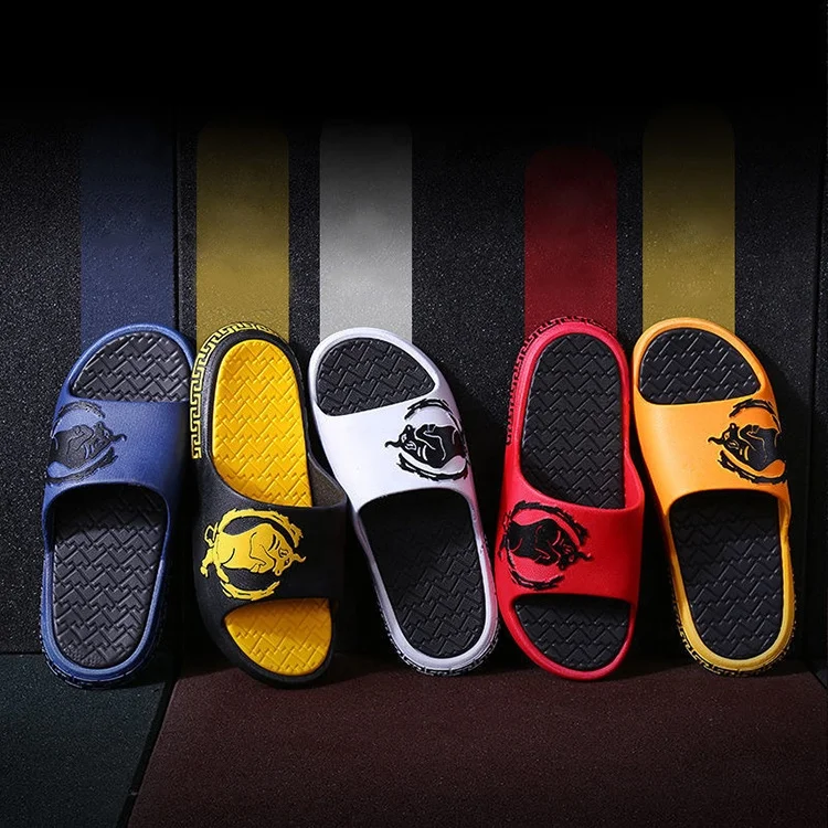 
Indoor Slippers Soft PVC Summer Shoes Woman Men Home Sandals Anti-slip Female Lovers Massage Bathroom Slipper 