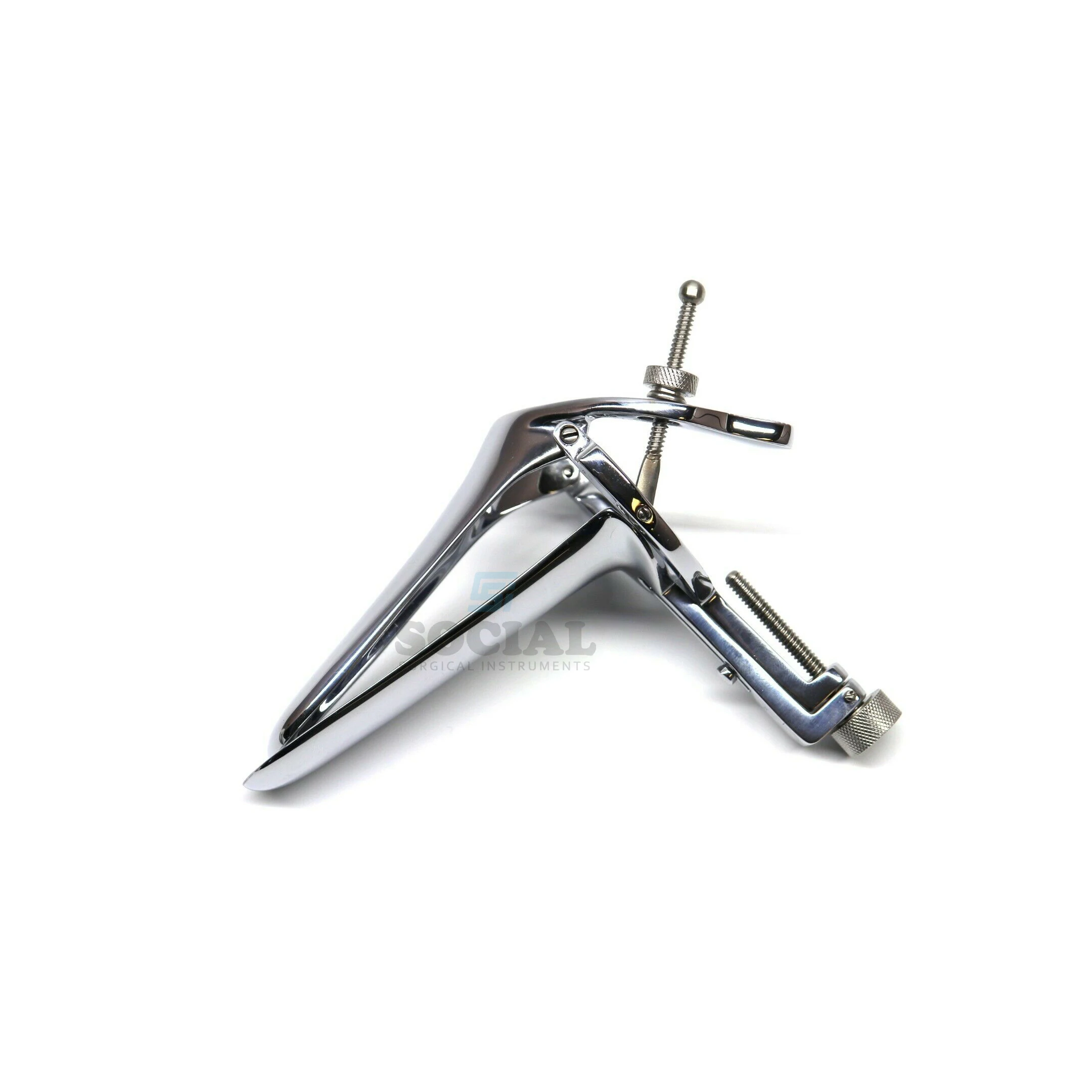 Вагинальный расширитель Sakurai небольшого размера хромированная латунь