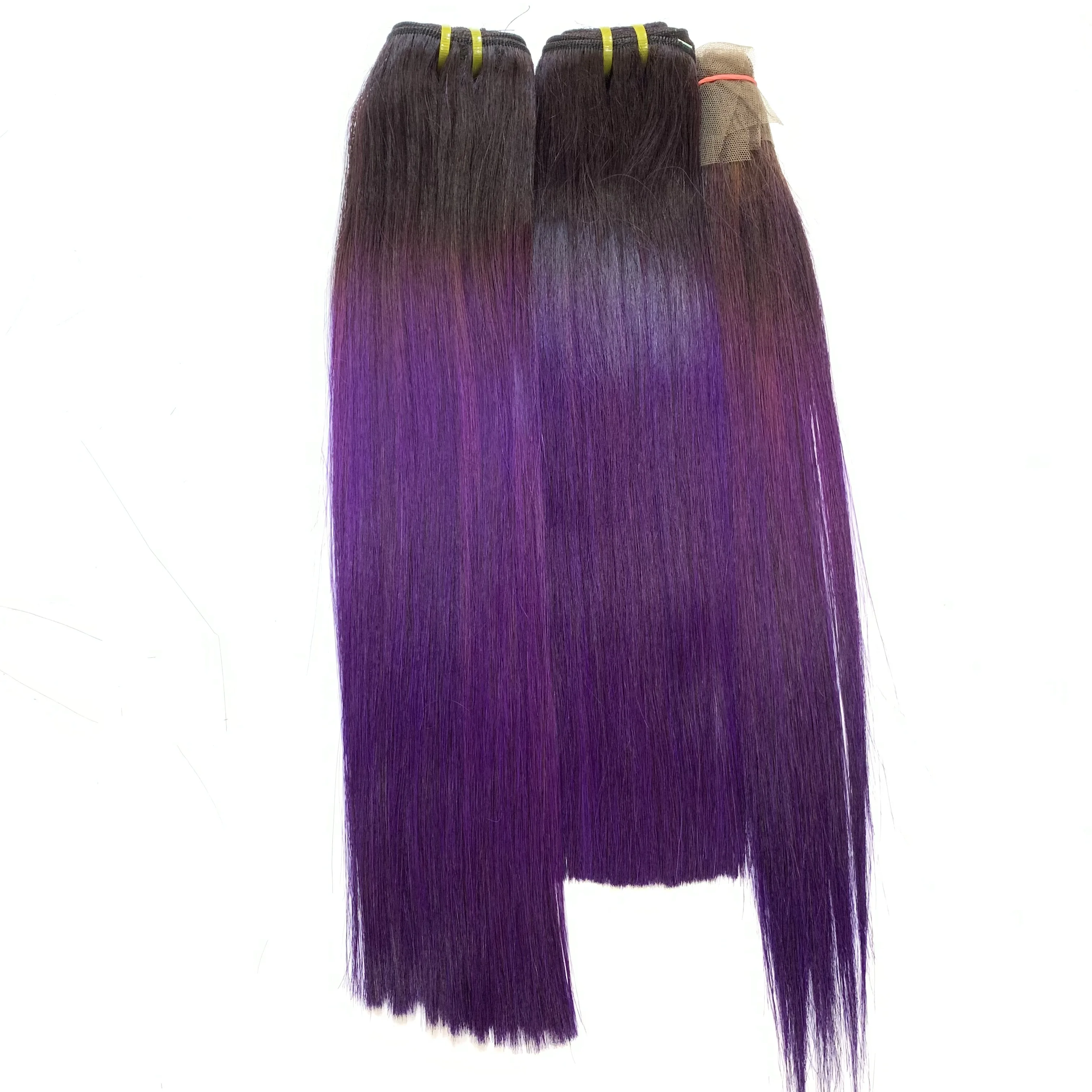 Лидер продаж 2 тона пучок волос с эффектом омбре волосы шелковистые прямые медовый блонд натуральные бразильские человеческие для наращивания