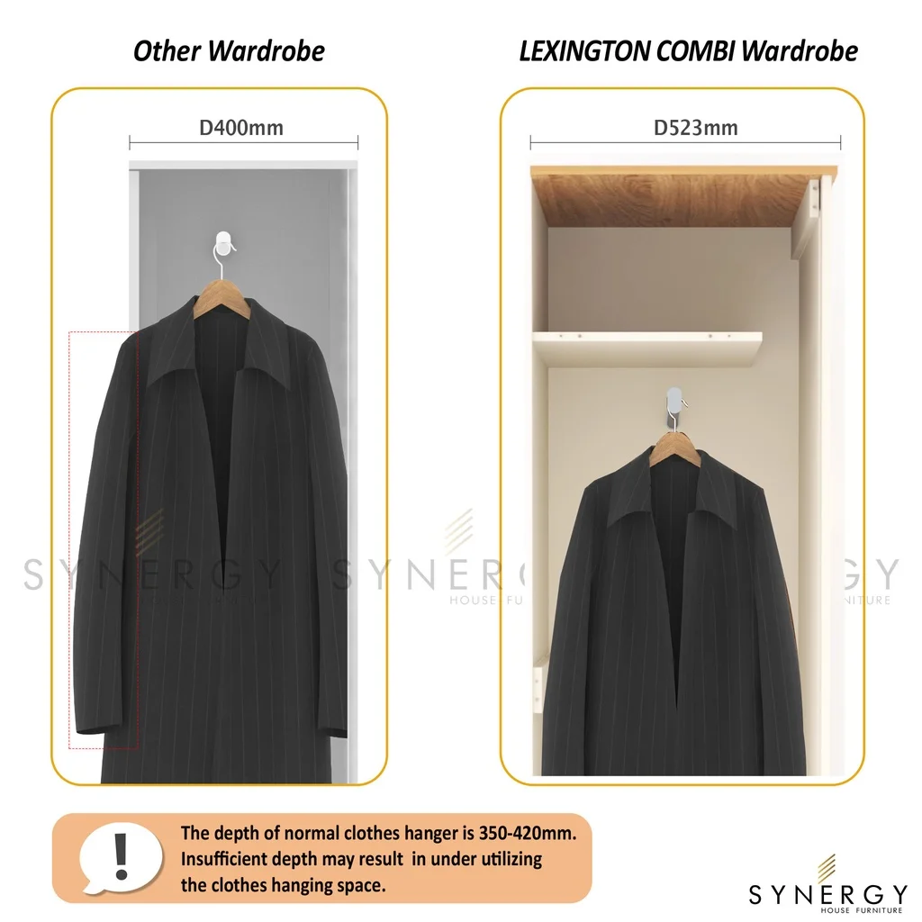 Высококачественный комбинированный гардероб цвета слоновой кости + Бофорта дуб с 3 дверцами-серия Лексингтона-ширина футов-алмайский пакаян-Almari Baju