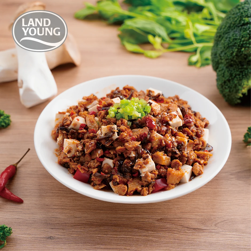 Соевый веганский белок, замороженный мясовый соус на основе растений Mapo