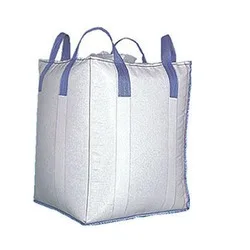 4 Loop Plastic FIBC Bags Food Grade Jumbo Tons Bulk Bags for 1000kg & 1500kg Loading Weight Woven PP & Tubular