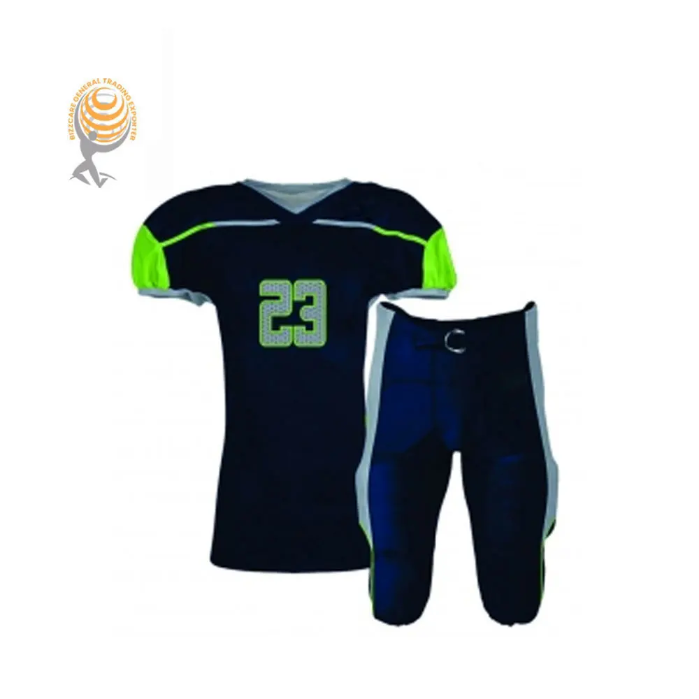 
Sports wear numbering Full sublimation american football jersey customized team wear youth and adults football jersey and pant 