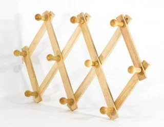 High quality product smart wall hanging coat hanger size 350x100x70mm made of bamboo/pine/acacia wood 100% from Vietnam