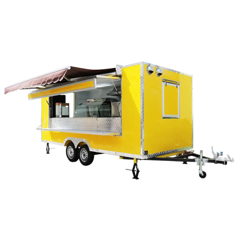 Buy Fully Equip Original Fast Food Truck Mobile Food Cart Trailer Food Vending Van Catering Truck For Sale Ready To Ship