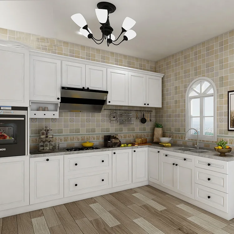 Malaysia manufacture modern design wooden furniture American modular kitchen cabinet