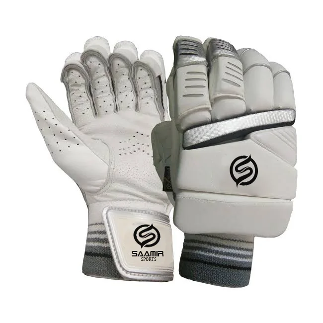 Серые перчатки для крикета, высококачественные профессиональные удобные перчатки для крикета, размер и цвет логотипа на заказ