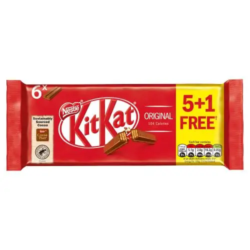 
 Набор Kat 2Finger Молоко Шоколад 5 + 1 бесплатно (6x20,7 г) мульти-пакет  