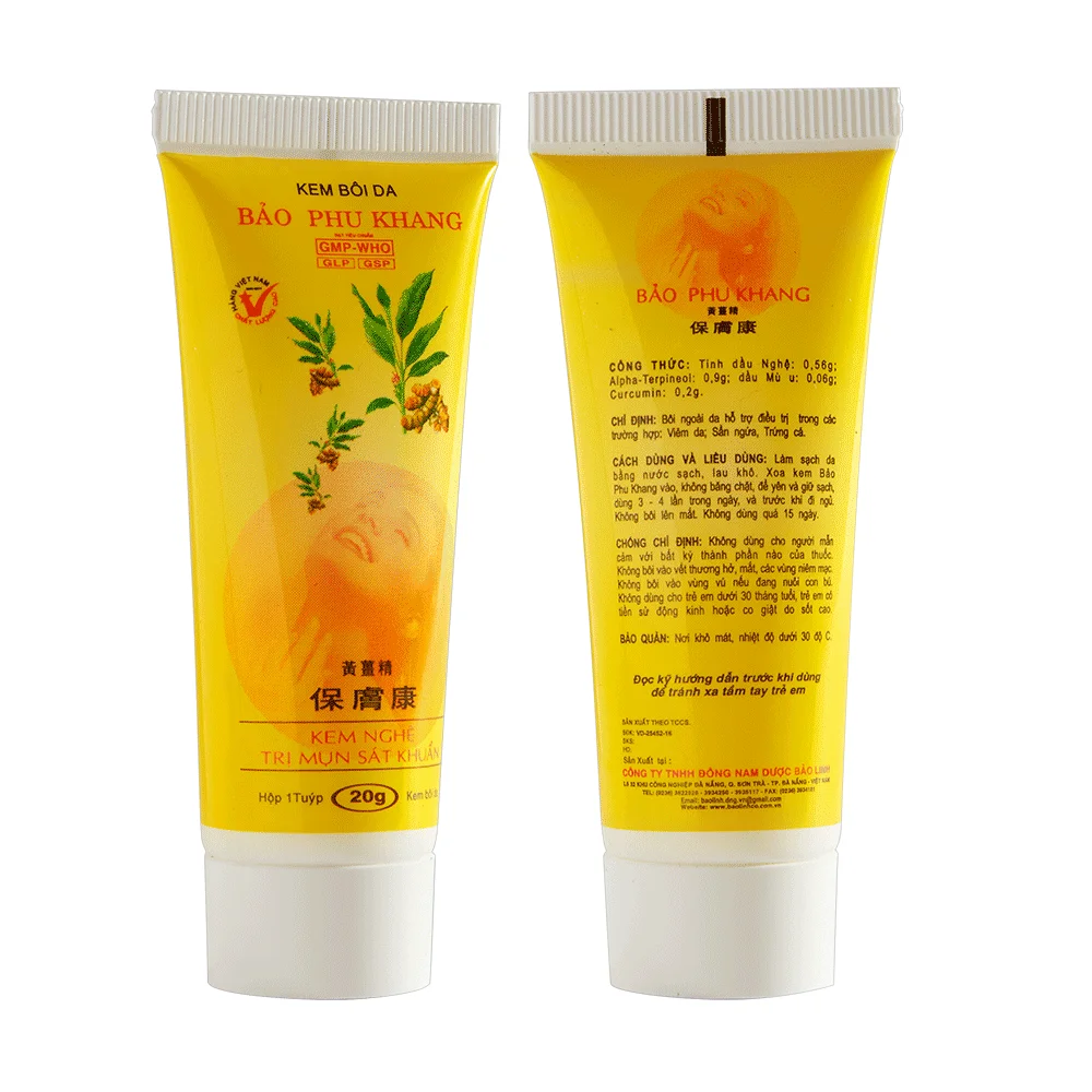 Quickly Effectively Minimize Scars Herbal Ingredient Soft And Smooth Bao Phu Khang Turmeric Cream From Vietnam