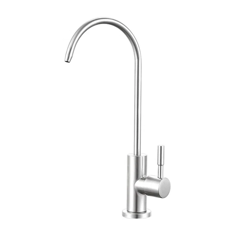 Lead Free Brushed Stainless Steel Drinking Water Faucet