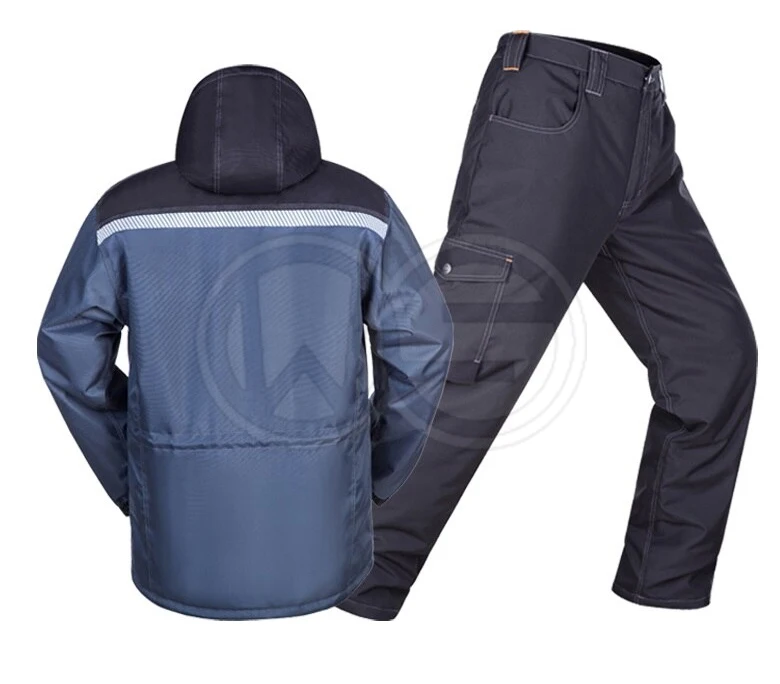 Winter Work Clothing Cotton padded Reflective wadded Jacket Water Proof Thermal AutoRepair Welder suit Workshop Coverall Uniform